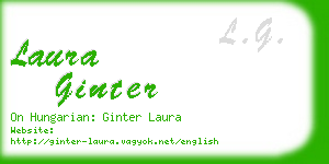 laura ginter business card